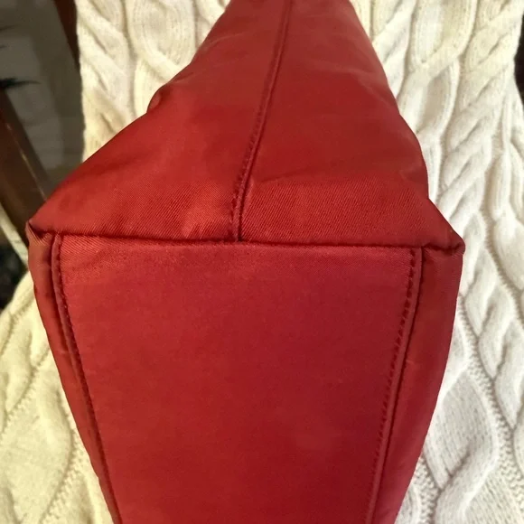 Prada Nylon Red Tote Bag with COA - Picture 4 of 12